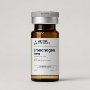 Bronchogen 20 mg lyophilized research vial, Aethel Peptides